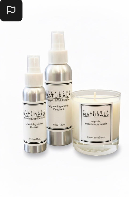 Tick Tock Naturals Organic Insect Repellent Backyard Bundle             .