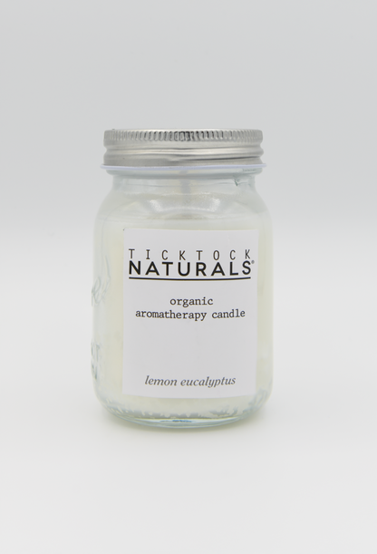 Patio Lemon Eucalyptus Organic Aromatherapy Candle - 3.5oz