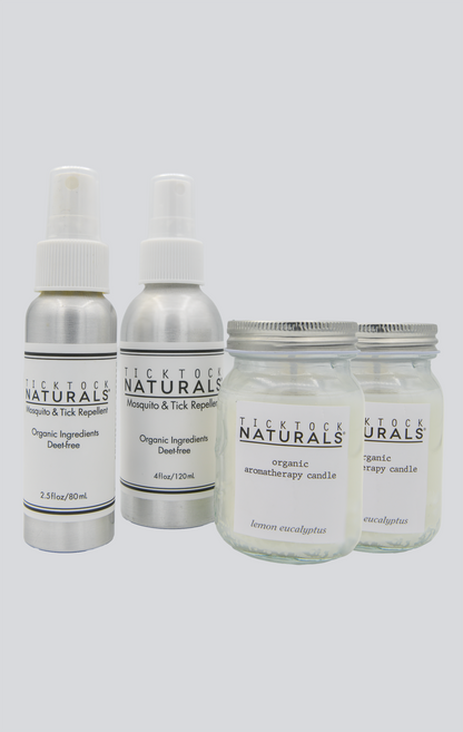 Natural organic insect repellent backyard bundle