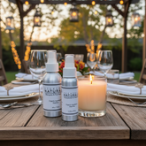 Outdoor dining in a bug free invironment